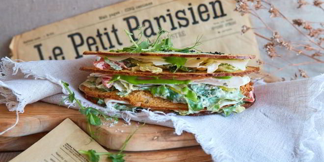 Рецепт сэндвича с салатом цезарь