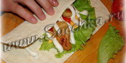 Шаг 3: цезаря-ролла