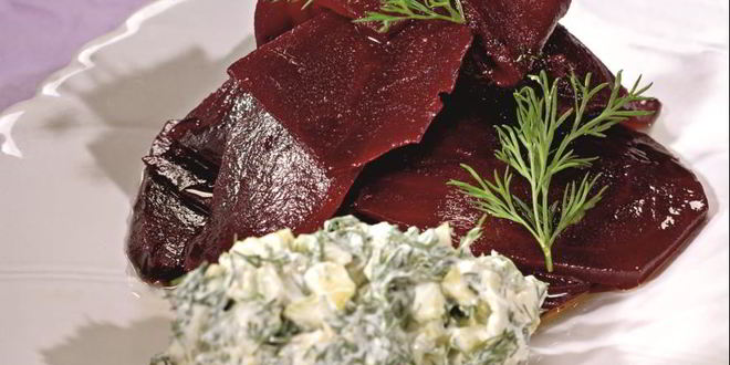 Рецепт свеклы с соусом дзадзики