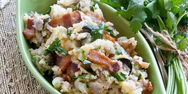 Рецепт теплого салата с беконом