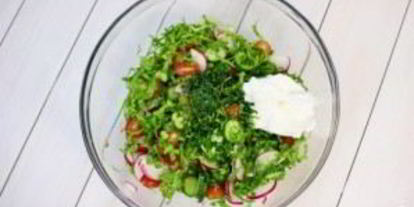 Шаг 1: весеннего салата