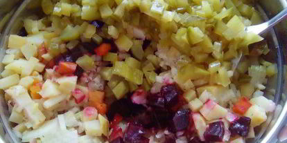 Шаг 3: овощного винегрета