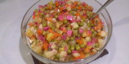 Шаг 2: салата винегрет отдыхает