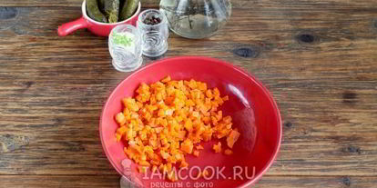 Шаг 3: винегрета без горошка