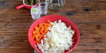 Шаг 5: винегрета без горошка