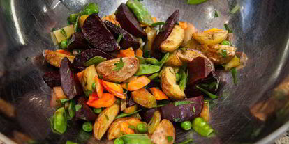 Шаг 5: винегрета из печеных овощей