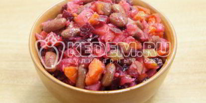 Шаг 6: винегрета классического с фасолью