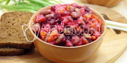 Шаг 7: винегрета классического с фасолью