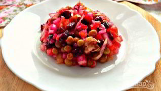 Рецепт Винегрета классического с горошком и капустой