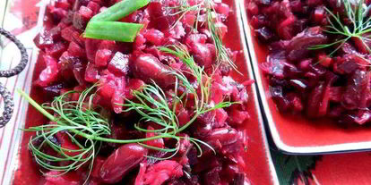 Шаг 12: винегрета с фасолью и жареным луком