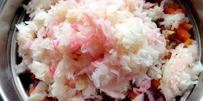 Шаг 6: винегрета с фасолью и жареным луком