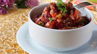 Рецепт Винегрета с фасолью