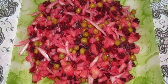 Рецепт винегрета с горошком