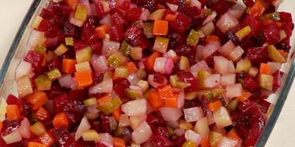 Шаг 4: винегрета с килькой