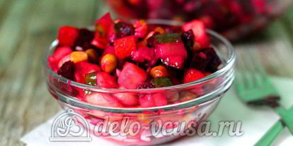 Шаг 5: винегрета с кукурузой