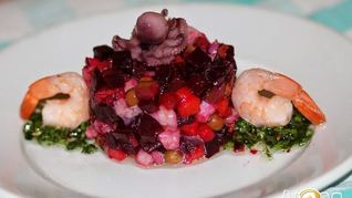 Рецепт Винегрета с морепродуктами