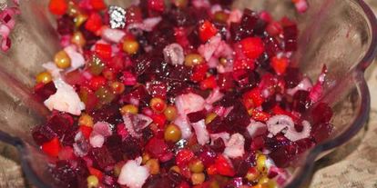 Шаг 7: винегрета с морепродуктами