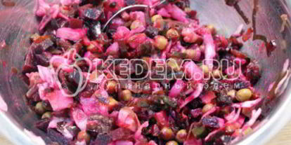 Шаг 2: винегрета с морской капустой