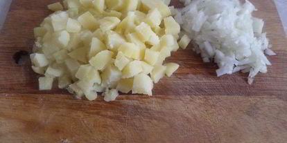 Шаг 1: винегрета с тунцом