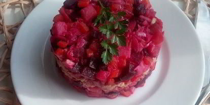 Шаг 10: винегрета с тунцом