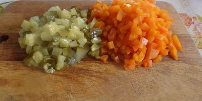 Шаг 2: винегрета с тунцом