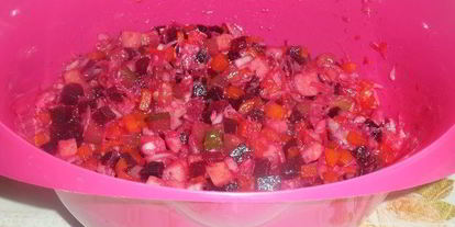 Шаг 6: винегрета с тунцом