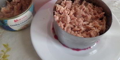 Шаг 8: винегрета с тунцом