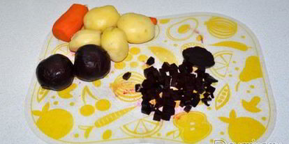 Шаг 1: винегрета с запеченной свеклой и фасолью