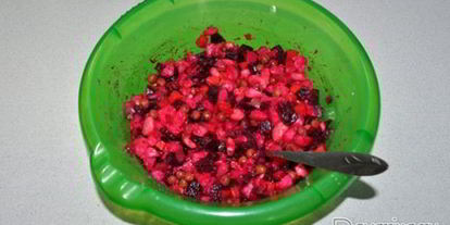 Шаг 5: винегрета с запеченной свеклой и фасолью