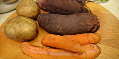 Шаг 1: винегрета со слабосоленым лососем