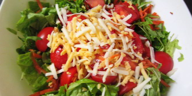 Рецепт Зеленого итальянского салата с соусом винегрет