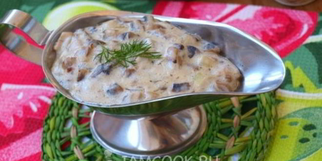 Рецепт грибного соуса из шампиньонов