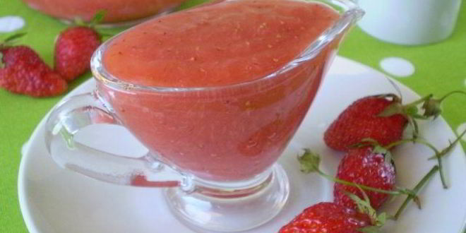 Рецепт клубничного соуса