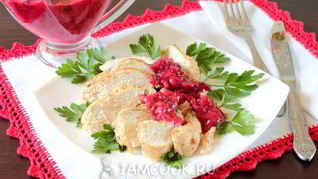 Рецепт Клюквенного соуса для курицы