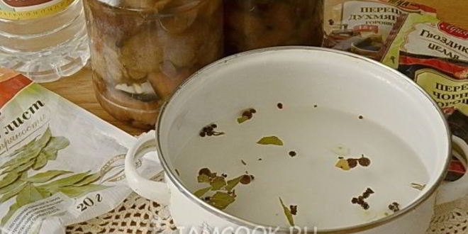 Рецепт маринада для грибов