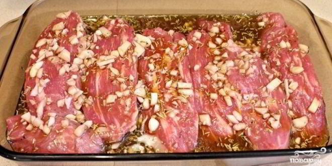 Рецепт Маринада для отбивных из говядины