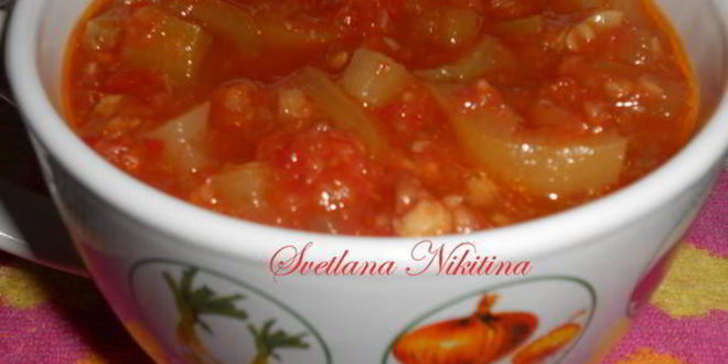 Рецепт салата-соуса с кабачками