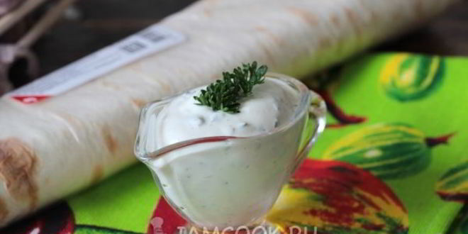 Рецепт соуса для шаурмы чесночный