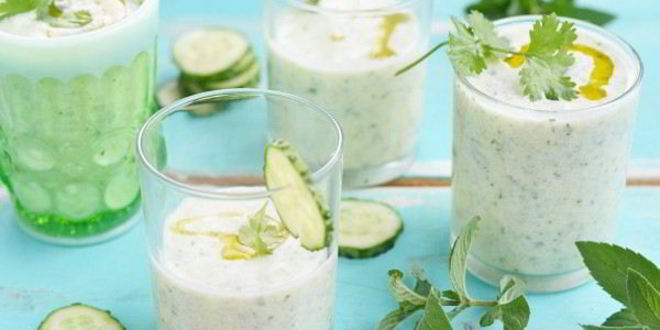 Рецепт Соуса на основе йогурта с огурцами