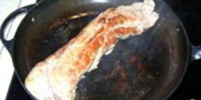 Шаг 1: филе свинины с соусом песто из семечек