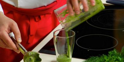 Шаг 1: песто из кинзы