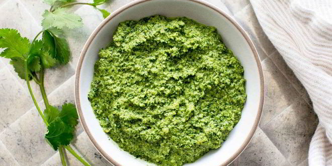 Рецепт соуса песто из кинзы