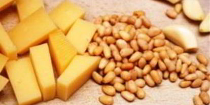 Шаг 1: спагетти с соусом песто