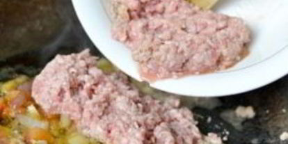 Шаг 1: соуса с фаршем для спагетти