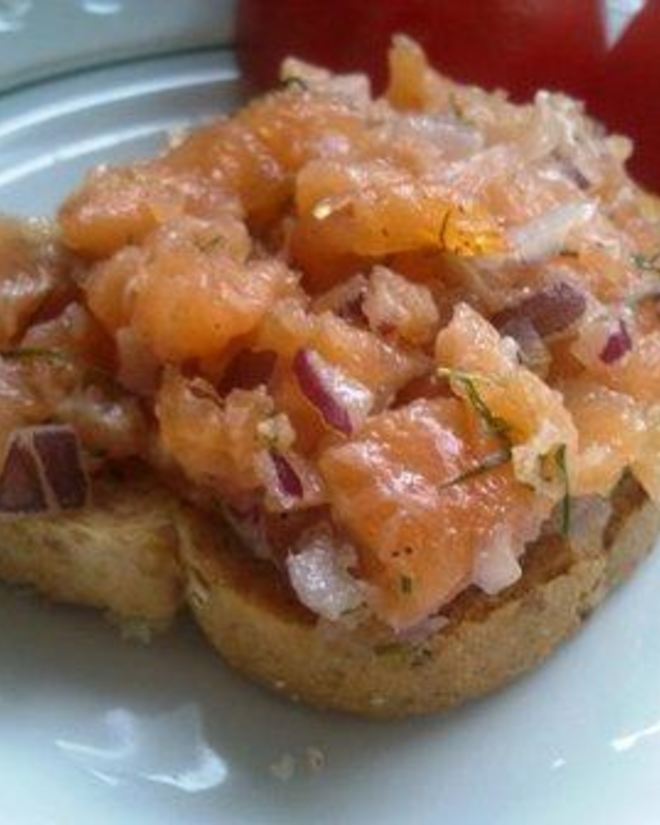 Рецепт тартара из слабосоленого лосося