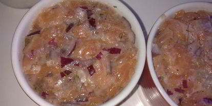 Шаг 7: тартара из слабосоленого лосося