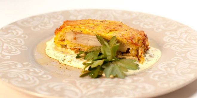 Рецепт Трески в картофельной панировке с соусом тартар