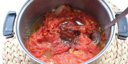 Шаг 3: томатного соуса из запеченных овощей