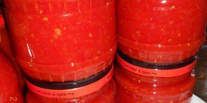 Шаг 3: заправки красной из перца и томатов