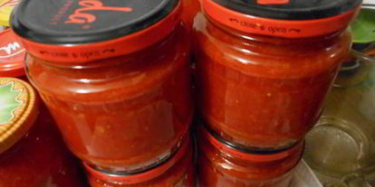 Шаг 4: заправки красной из перца и томатов